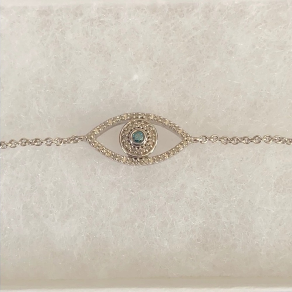 🆕 SS Blue diamond eye bracelet
